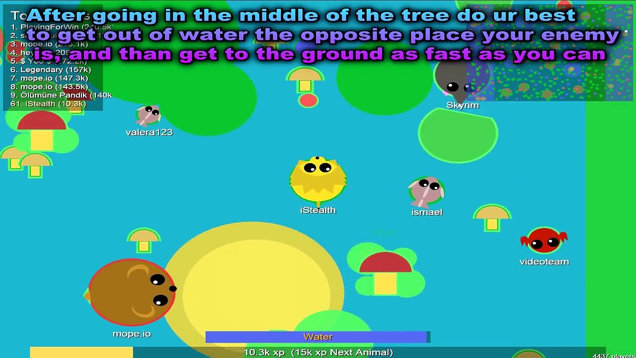 MOPE.IO HOW TO SURVIVE | GET TO LAST ANIMAL EASIER | TIPS, TRICKS & ADVICES (Mope.io)