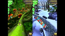 Temple Run 2 Lost Jungle VS Frozen Shadows Android iPad Gameplay HD