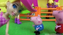 Pig George andando no cavalo da Polly Novelinha da Peppa Pig em Portugues | DisneySurpresa