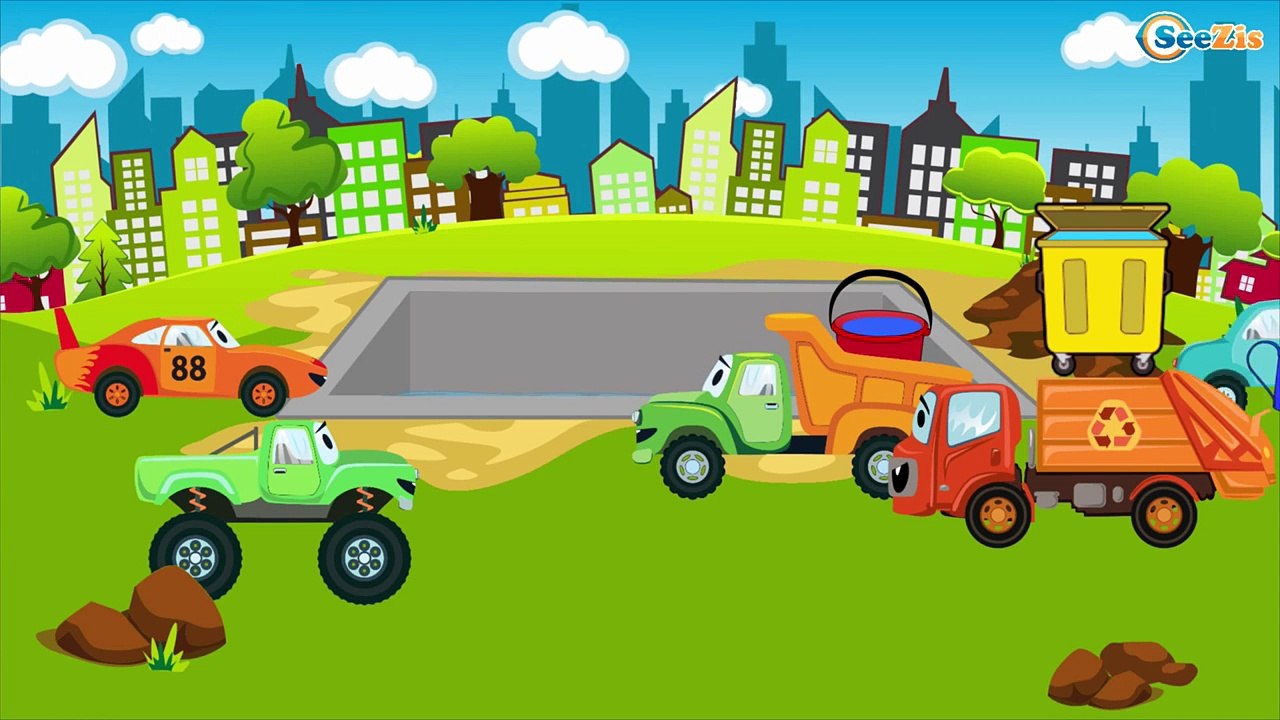 The Excavator - Construction Trucks Video for Kids - Diggers for children