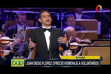 España: Juan Diego Flórez ofrece concierto por voluntarios