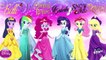 My Little Pony Equestria Girls Transform Into Disney Princess Mermaids | Coloring Videos For Kids