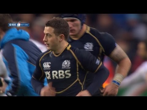 Greig Laidlaw Penalty 3 France v Scotland 16 March 2013