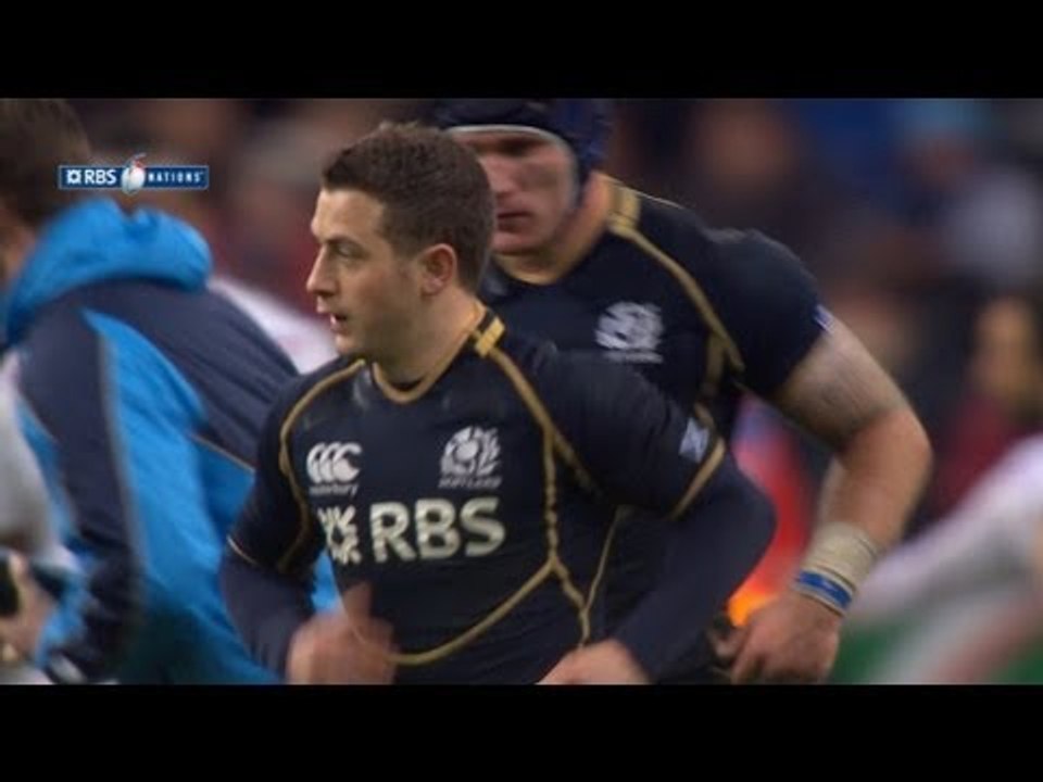 Greig Laidlaw Penalty 3 France v Scotland 16 March 2013