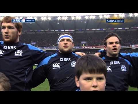 Scottish national anthem Scotland v Italy 2013