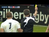 Alex Cuthbert gets Yellow Card, George Ford kicks the penalty - Wales v England, 06th Feb 2015