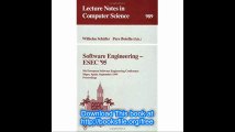 Software Engineering - ESEC '95 5th European Software Engineering Conference, Sitges, Spain, September 25 - 28, 1995. Pr