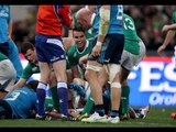 Conor Murray dives in for try, Italy v Ireland, 07th Feb 2015