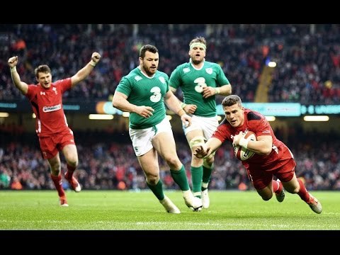 Super Scott Williams Try, Wales v Ireland, 14th March 2015
