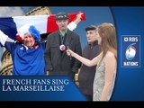 Italy v France - French Fans Sing Anthem