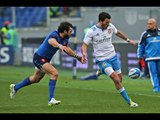 Italian counter attack ends with forward pass, Italy v France, 15th March 2015