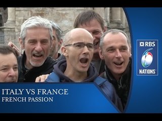 Italy v France – Passionate French Fans Sing