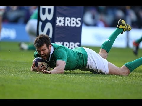 Great Jared Payne try, Scotland v Ireland, 21st March 2015