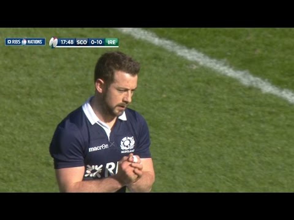Greig Laidlaw opening penalty, Scotland v Ireland, 21st March 2015