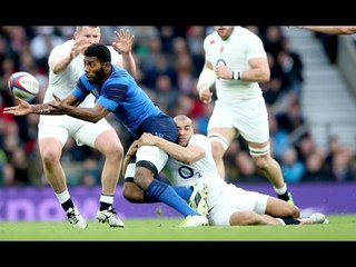 Noa Nakaitaci makes a second break, England v France, 21st March 2015