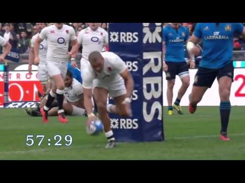 Jonathan Joseph: Hat-trick in less than 18 minutes | RBS 6 Nations