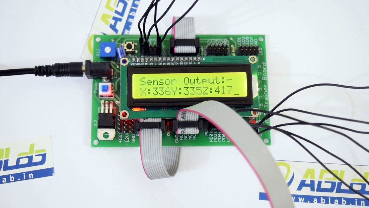 3-axis Accelerometer Sensor-ADXL335 Interfacing with ATmega16