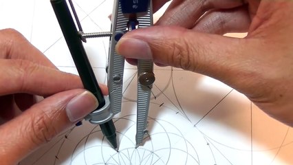 How 2 Draw - Arq Mandala Pattern - P1 (SetUp) - Sacred Geometry Video Tutorial