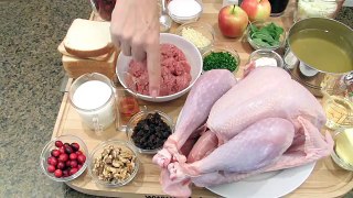 How to Roast a Turkey? Roasted Stuffed Turkey with Cranberry Sauce and Gravy