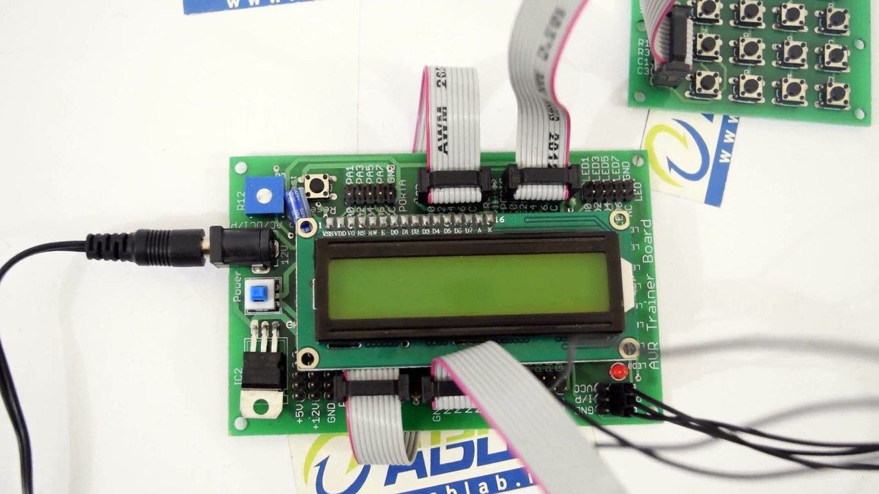 4x4 Keypad Interfacing with ATmega16 and LCD Display