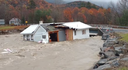 Severe New Hampshire Flooding Washes Whole House Down River