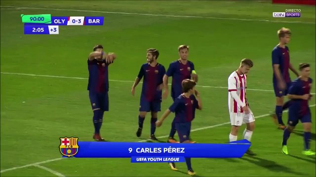 0-3 Carles Pérez Goal UEFA Youth League Group D - 31.10.2017 Olympiakos Youth 0-3 FC Barcelona...