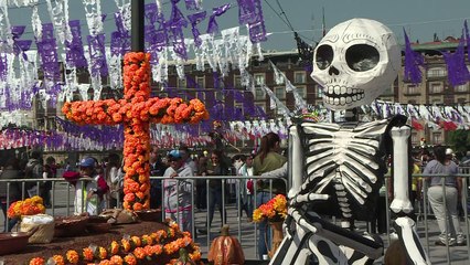 Mexico honors quake rescue workers during Day of the Dead