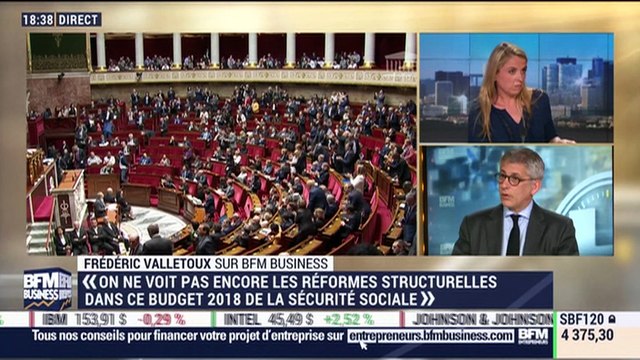 On ne voit pas encore les réformes structurelles dans ce budget 2018 de la Sécurité sociale , Frédéric Valletoux - 31/10