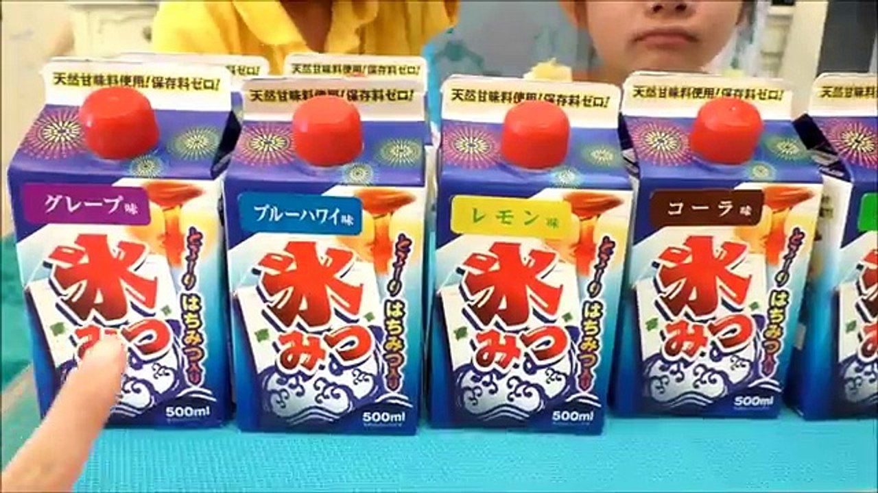 ★青鬼来店！「かき氷屋さん」ごっこ★「shaved ice shop」Make-believe play★