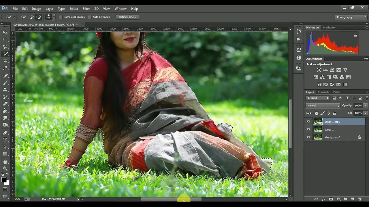Photoshop Tutorial How To Edit Outdoor Portrait...