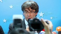 Ousted Catalan president Carles Puigdemont speaks in Brussels