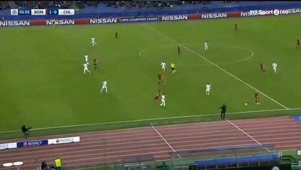 Stephan El Shaarawy Goal - Roma vs Chelsea 1-0 - 31.10.2017
