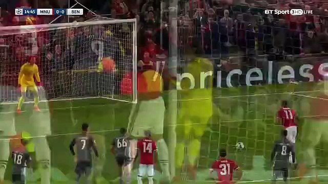 Anthony Martial (Penalty missed) HD - Manchester United	0-0	Benfica 31.10.2017