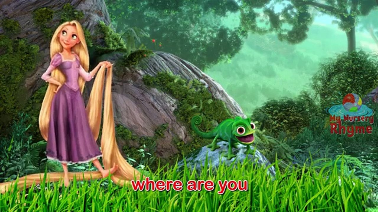 RAPUNZEL Finger Family Rhyme Cartoon Animation Nursery Rhyme