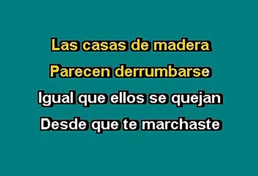 Ramón Ayala - Las casas de madera (Karaoke)