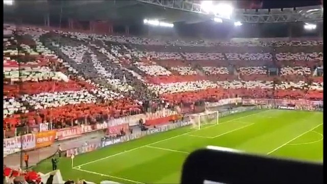 Το εντυπωσιακό κορεό του Ολυμπιακού - Ολυμπιακός vs Μπάρτσα - 31.10.2017