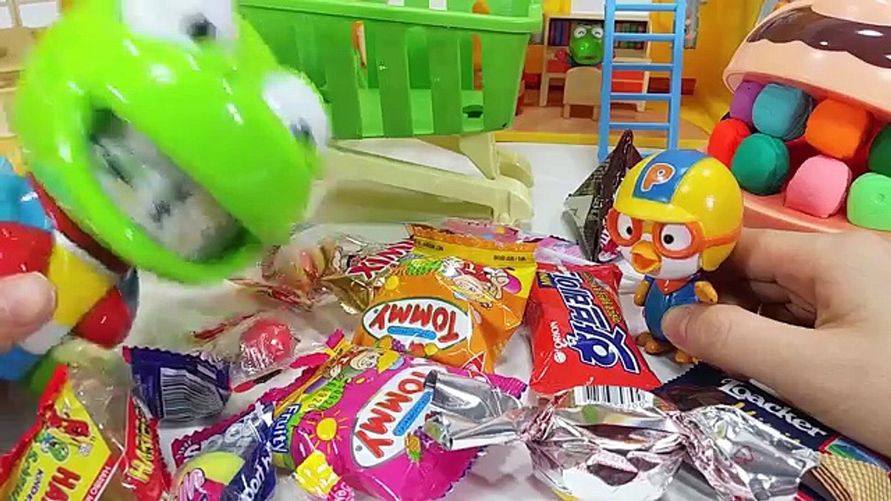 콩순이 치과의사 병원놀이와 플레이도우 닥터 레인보우 치과 뽀로로 장난감 놀이 Play Doh Dentista Doctor Drill syringe hospital play toys