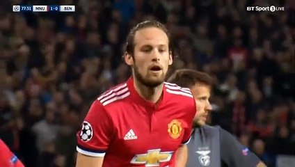 Goal HD - Manchester United	2-0	Benfica 31.10.2017
