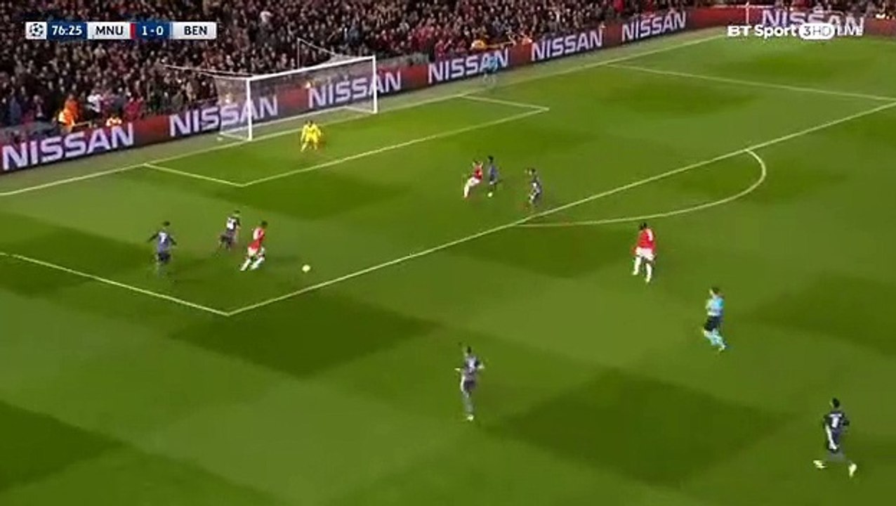 Manchester United 2 - 0 Benfica 31/10/2017 Daley Blind Super Penalty Goal 78' Champions League HD...