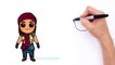 How to Draw Jay from Disney Descendants Cute step by step