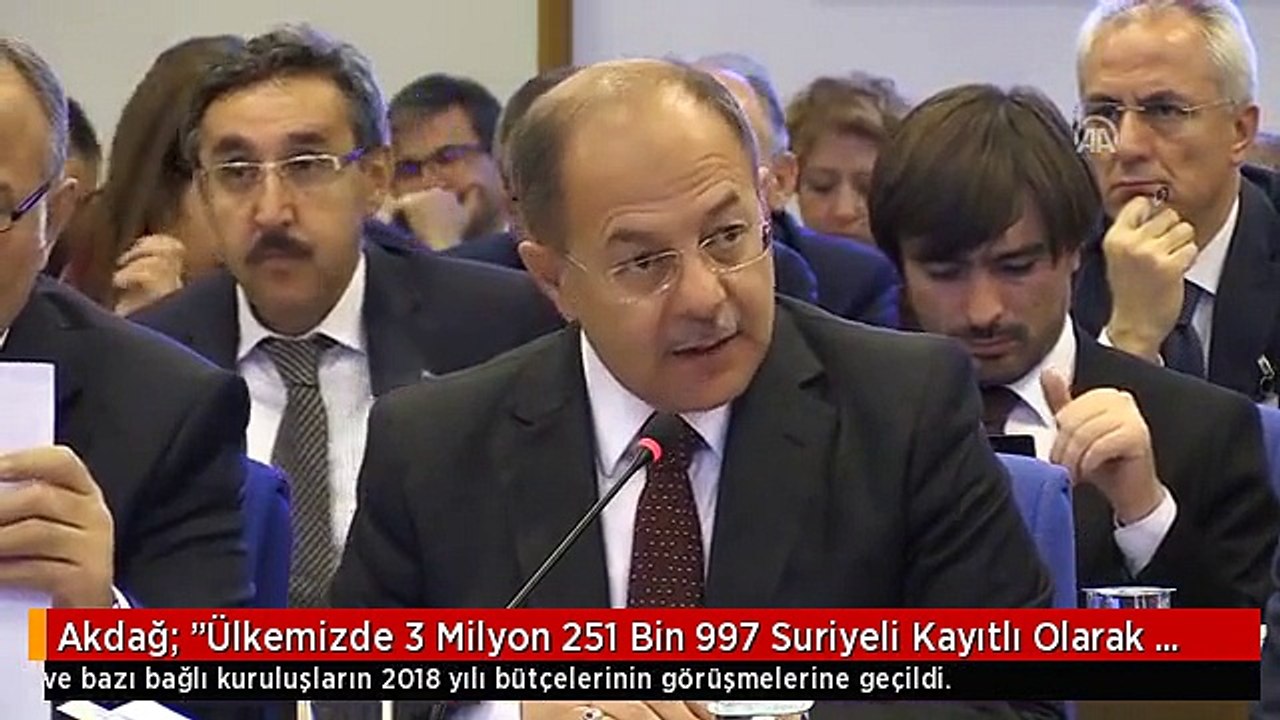 Akdağ: "Ülkemizde 3 Milyon 251 Bin 997 Suriyeli Kayıtlı Olarak Bulunmaktadır"