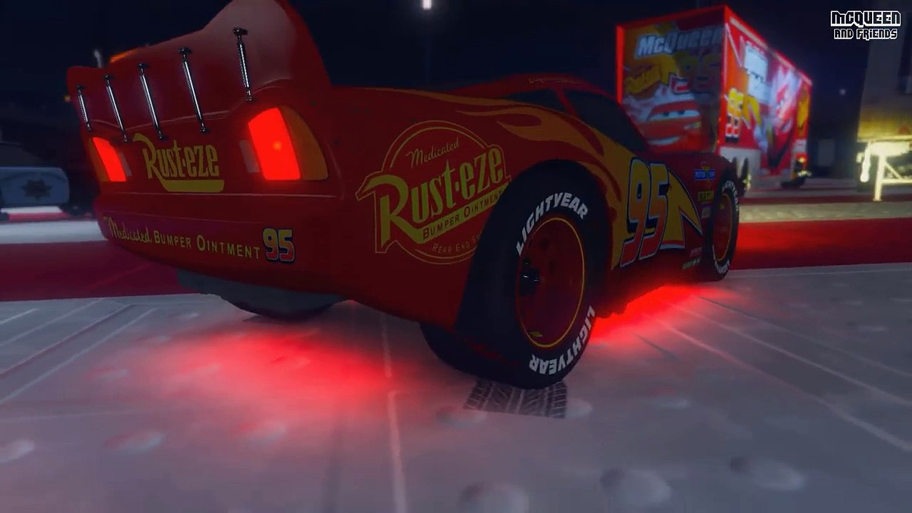 Night Street Race McQueen Jackson Storm Cruz Ramirez and Friends The King Chick Hicks - Cars & Songs