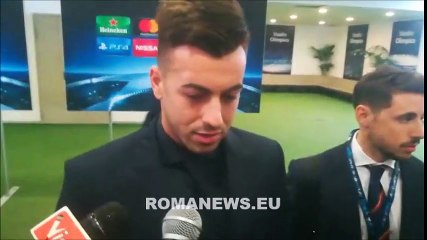 El Shaarawy in zona mista dopo Roma-Chelsea 3-0