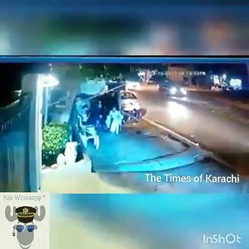 Road Accidents in Karachi caught by live CCTV camera