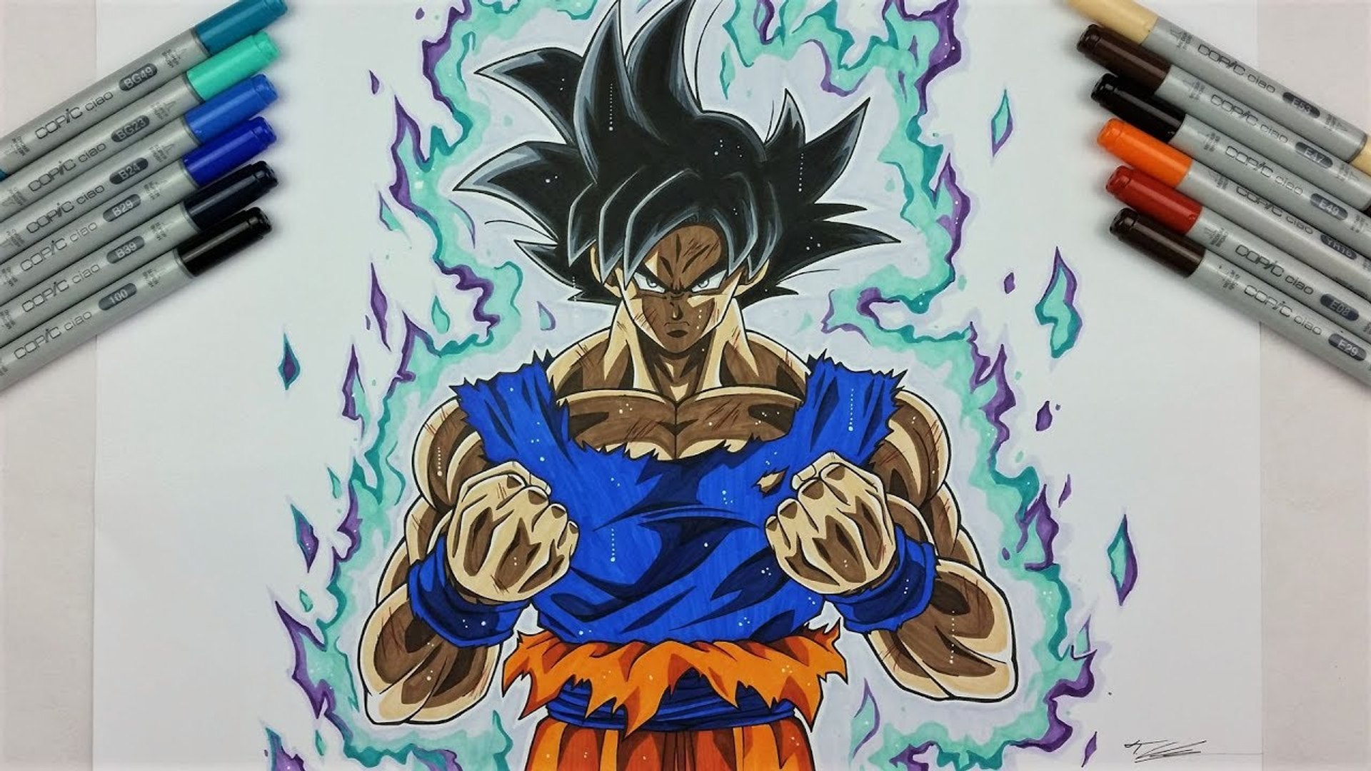 Drawing of ultra instinct goku. NO reference used. : r/dbz
