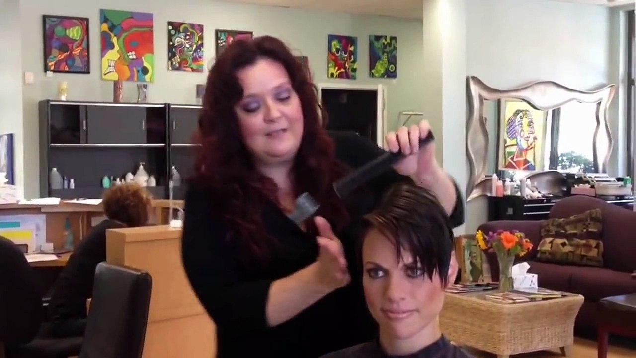 blonde to brunette makeover