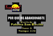 Paloma San Basilio - Porque Me Abanonastes (Karaoke)