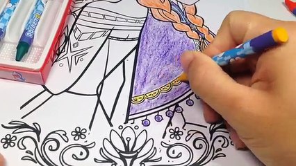 Coloring Frozen Pages - Tô Màu công chúa Frozen - تلوين للاطفال