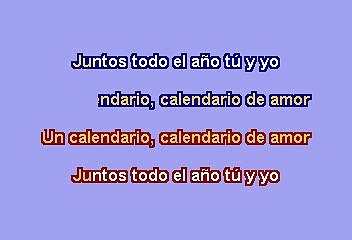 CALENDARIO DE AMOR - ONDA VASELINA (KARAOKE)