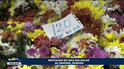 Bentahan ng mga bulaklak sa Dangwa, bumaba